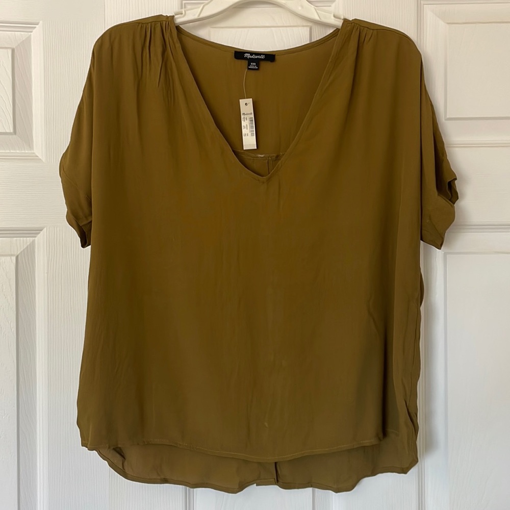 NWT Madewell Button-Back Top XXS